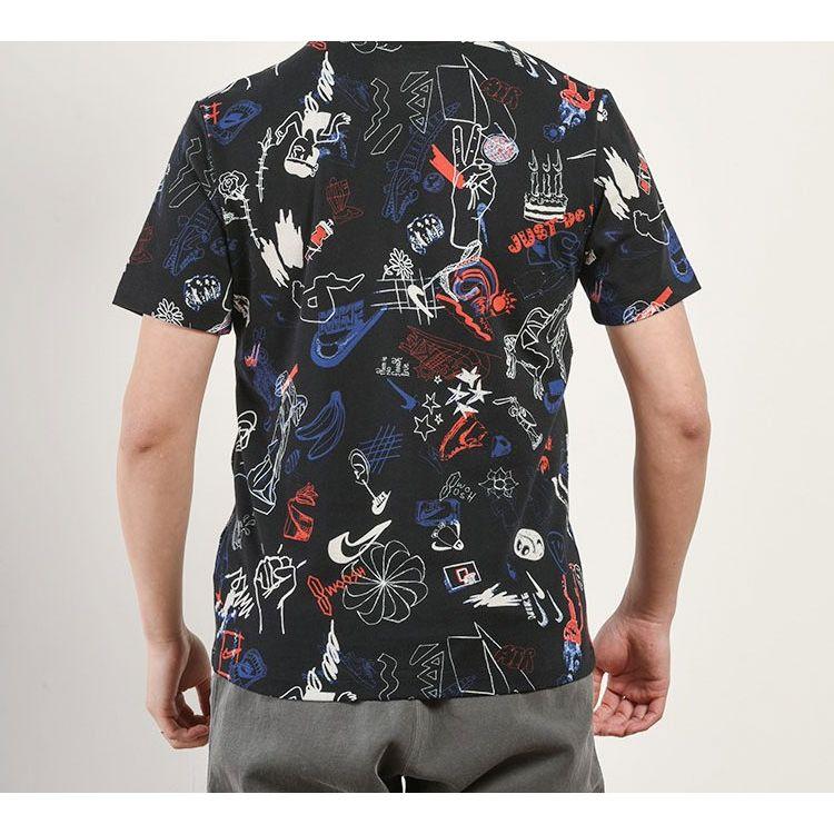 Nike Футболка с коротким рукавом Sport Pack Graffiti, мужские топы, черные CK3013-010