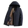 Autumn and Winter Models, One Dress and Three Wears, Middle-aged Men's Hooded and Removable Liner Casual Warm Jacket