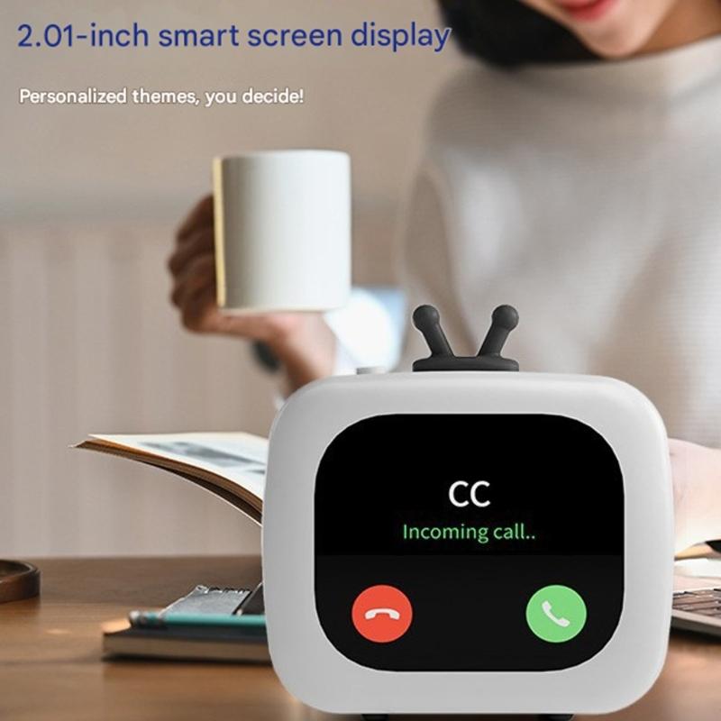Портативные Bluetooth-совместимые колонки с экраном для отображения текста песен, мини-беспроводные колонки для кемпинга на открытом воздухе, путешествий и домашнего использования