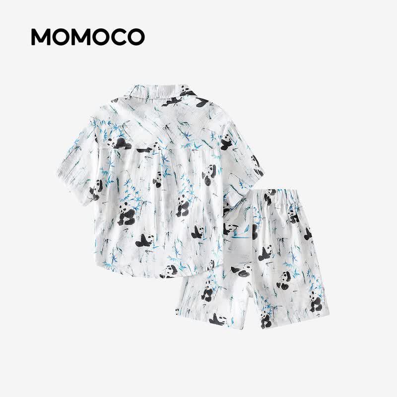 Летний комплект из двух предметов в китайском стиле для мальчиков MOMOCO