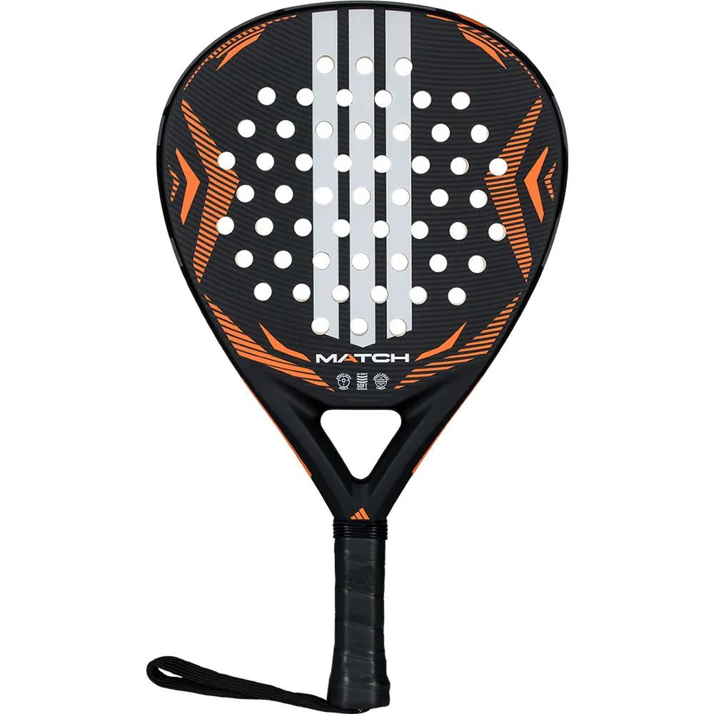 Adidas match black/orange 2026 tennis racket fiberglass black/orange
