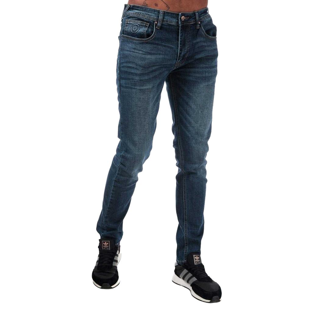 Duck and Cover Mens Overbug Tapered Jeans