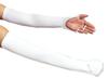 Hand and Arm Covers UV Protection Gloves Arm Covers (L White)