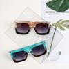 Очки S3296 квадратная большая оправа постепенно меняющаяся оправа солнцезащитные очки ретро Xiaohongshu женские солнцезащитные очки мужские пляжные