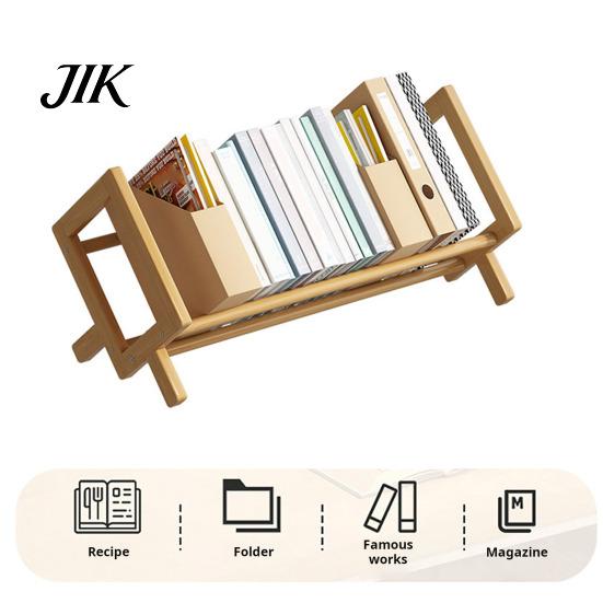 High-quality Storage Shelf Desktop Book Bamboo Organizer Rack Office Desk Wooden Magazine Display Tilting Bookcase Holder Stand Home
