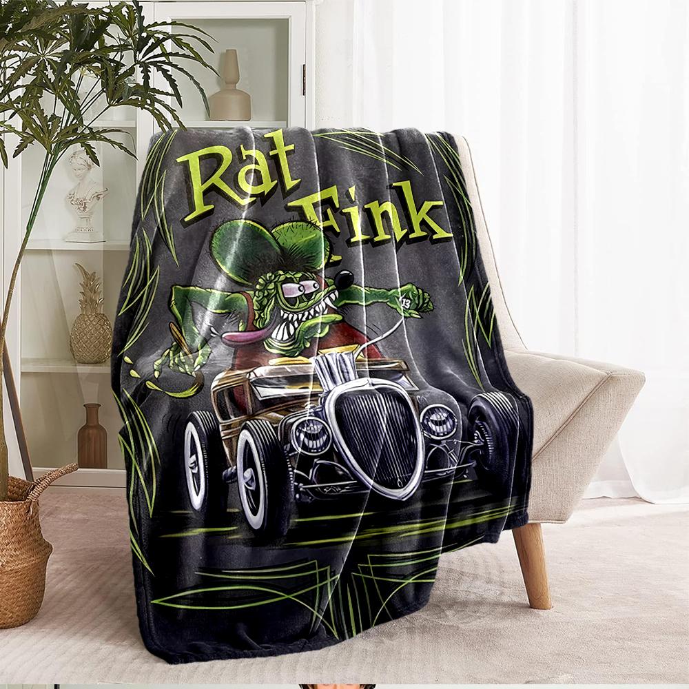 Truck Theme Printed Blanket - Perfect for Couch, Bed, Travel & Outdoor Use | Machine Washable, Cozy & Durable.