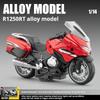 1:14 R1250Rt Q Версия Тяжелый Мотоцикл Симуляция Сплав Модель Игрушка Свет и Звук Коллекционный Орнамент Настольное Украшение