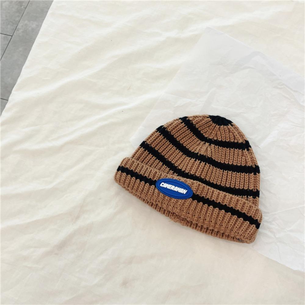 Comfortable Striped Knitted Hat Warm Beanie Hat Fashion Children's Hats For Boys and Girls