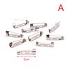 10Pcs Safety Brooch Catch Bar Locking Pins Back Base Jewelry Findings Diy Craft