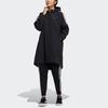 Adidas Длинная тканая куртка с капюшоном Женская верхняя одежда черного цвета HG1849