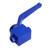 Запорный клапан для тормозной магистрали Синий цвет Алюминиевый сплав 1 8 дюйма NPT Стандартный интерфейс Контроль потока топлива Запорный клапан