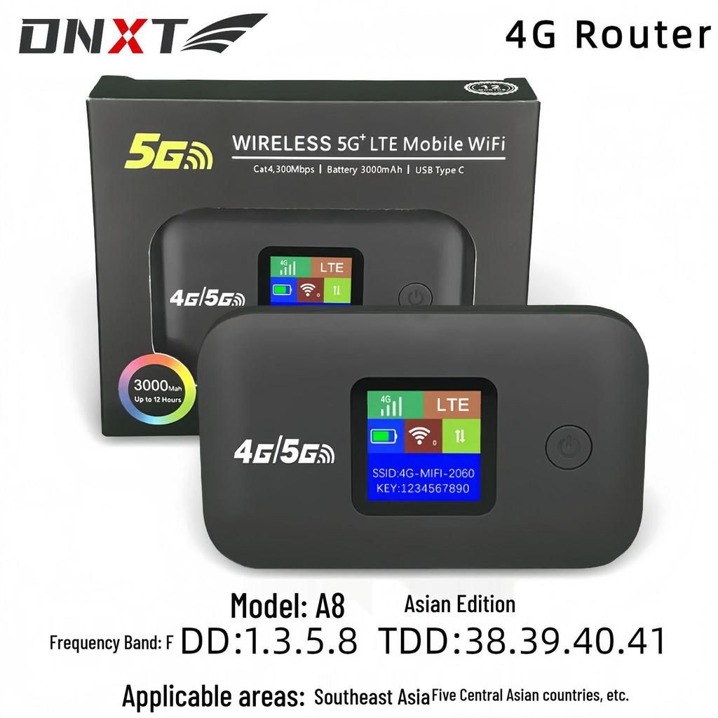 Карманный WiFi-роутер 4G для автомобиля с поддержкой SIM-карты