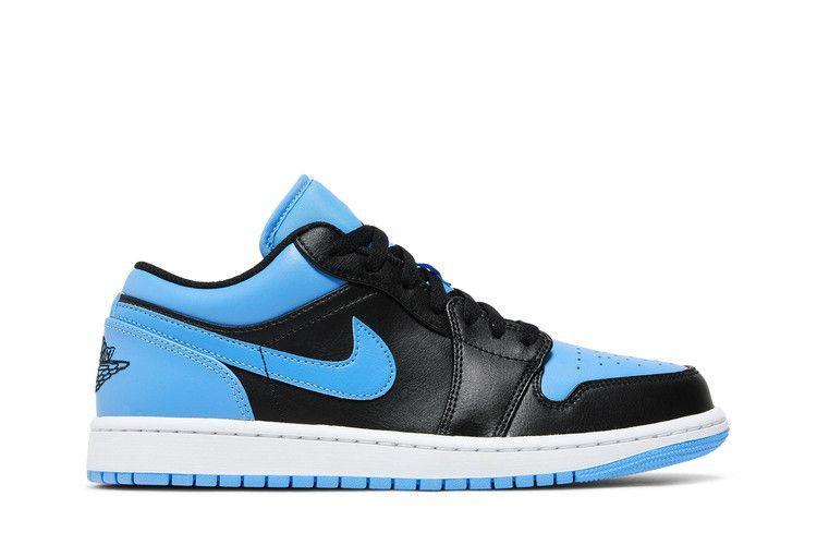 Men's Sneakers Jordan 1 Low Black University Blue Black/Black-University Blue-White