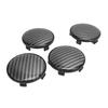 4 Pcs 68mm Wheel Center Caps Carbon Fiber Style Tyre Rim Hub Cap Cover Universal Fit for Vehicle