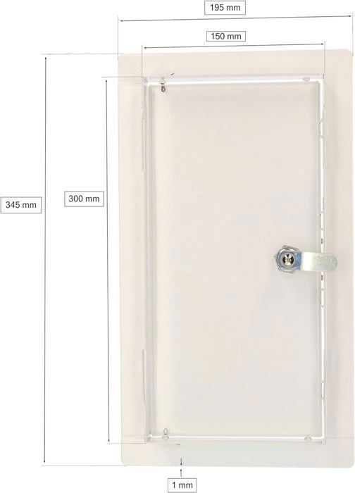 Ревизионный люк - KOTARBAU - 15 x 30 см - Металл - Белый - Легко установить