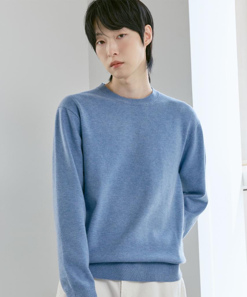 210EDIT [2-Pack] Unisex Soft Knit Round Neck [10Color]_Zz4Sw070 (B Type)