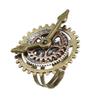 Retro for Women Men Watch 3 Rings Clock Fashion Jewelry Party Jewelry Fingering Copper Rings