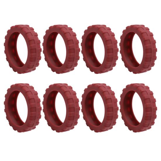 8 шт. Чехлы на колеса для багажа Износостойкие толстые Уменьшают шум Защита колесиков Предотвращают царапины Нескользящие защитные чехлы на колесики для багажа