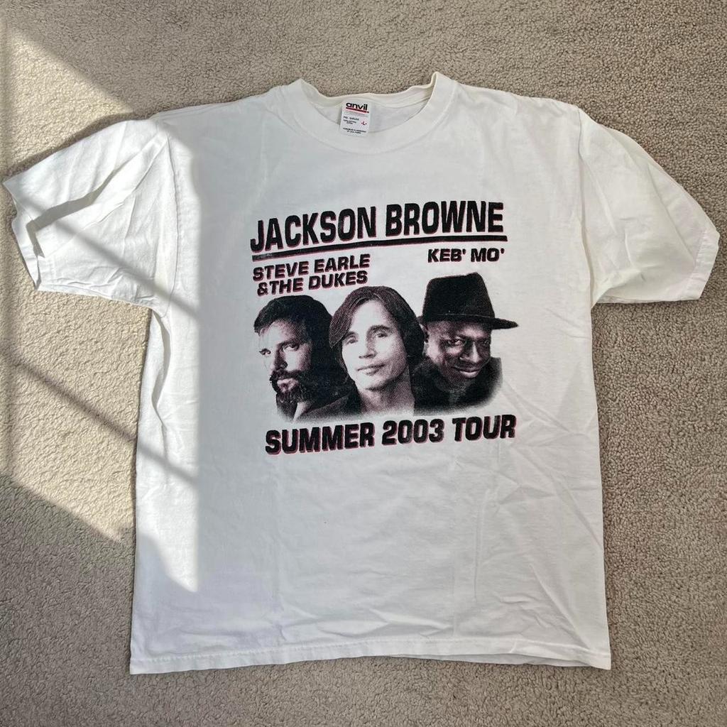 Редкая односторонняя футболка с коротким рукавом Jackson Browne 2003 года, унисекс, концертная, S-5XL, B132, унисекс футболка