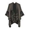 Shawl Women's Autumn and Winter Warmth Imitation Cashmere Cape Scarf Split Fork Fashion Travel Photo Shawl