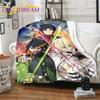 Seraph of the End Blankets 3D Printed Cartoon Blankets Anime Blankets Soft Warm Bedspread Flannel Blanket Home Decor Pet Blanket