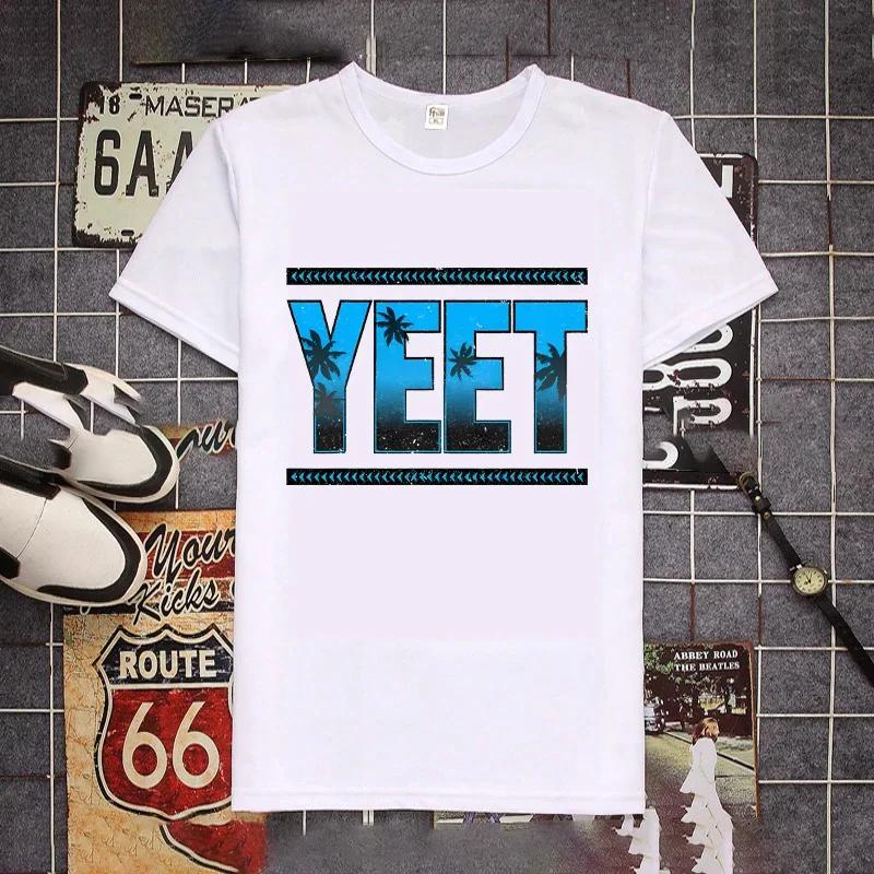 Ретро футболка Jey Uso Yeet Забавные цитаты Wresting Lovers Графическая футболка Мягкая унисекс футболка с круглым вырезом Летняя футболка Модные топы