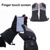1 пара перчаток с электроподогревом с батарейным блоком, USB-интерфейс, аккумуляторная батарея, регулировка температуры, ветрозащитные, водонепроницаемые, термоперчатки