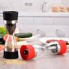 2 In 1 Hourglass Shape Manual Salt Pepper Mill Spice Grinder Pepper Shaker Salt and Pepper Grinder Kitchen Gadgets Cooking Tool