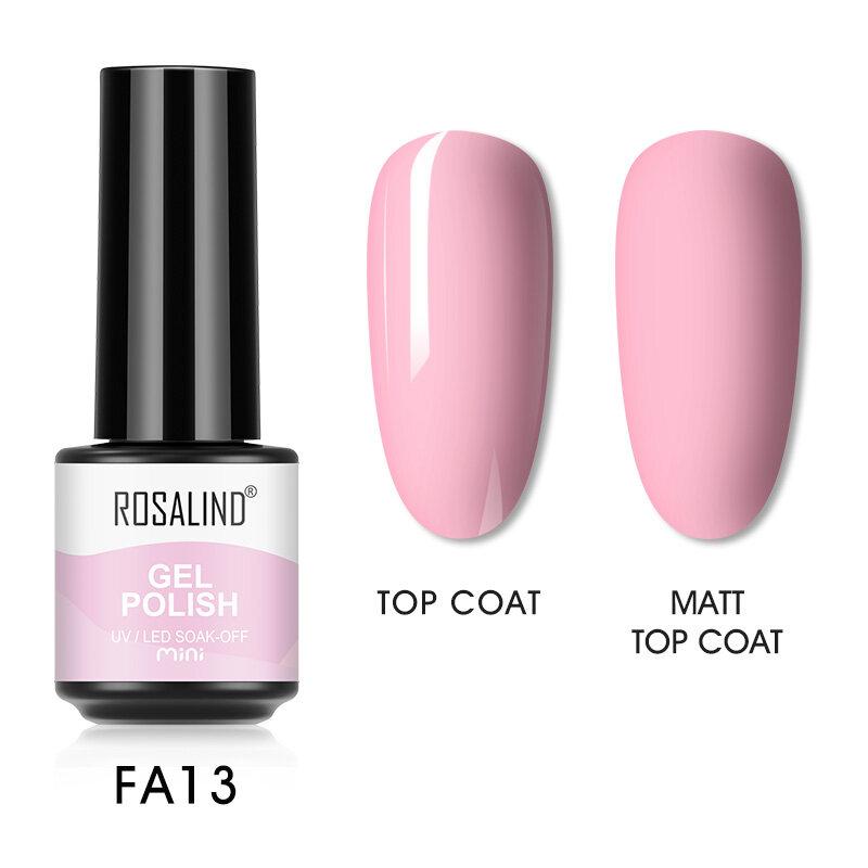 ROSALIN Pure Color Nail Enamel Гибридные лаки Полуперманентный гель УФ-гель для ногтей 7 мл Soak off Маникюрный художественный гель