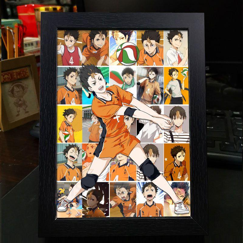 Хайкю!! Украшение фоторамки: Кагеяма Тобио и Хината Шоё - Готовая фоторамка-дисплей в подарок