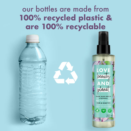 Love Beauty And Planet Onion, Black Seed Oil & Patchouli Hairfall Control Hair Oil - 200ml