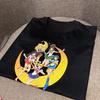 Dongdaemun, South Korea 2025 Spring and Summer New Casual Age Reduction Sailor Moon Printed Loose Short-sleeved T-shirt Women