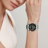 Seiko 5 Серия 100 метров Водонепроницаемые Модные Автоматический Механический Механизм Стальной Ремешок 38 мм Часы Черный Циферблат Женские часы SRPL79