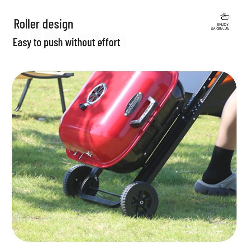 OEING 18.5-inch Multi-functional Outdoor BBQ Grill