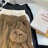 Women's Double-Sided Polar Fleece Sweatpants - Thickened, Loose, Warm Leggings for Autumn & Winter
