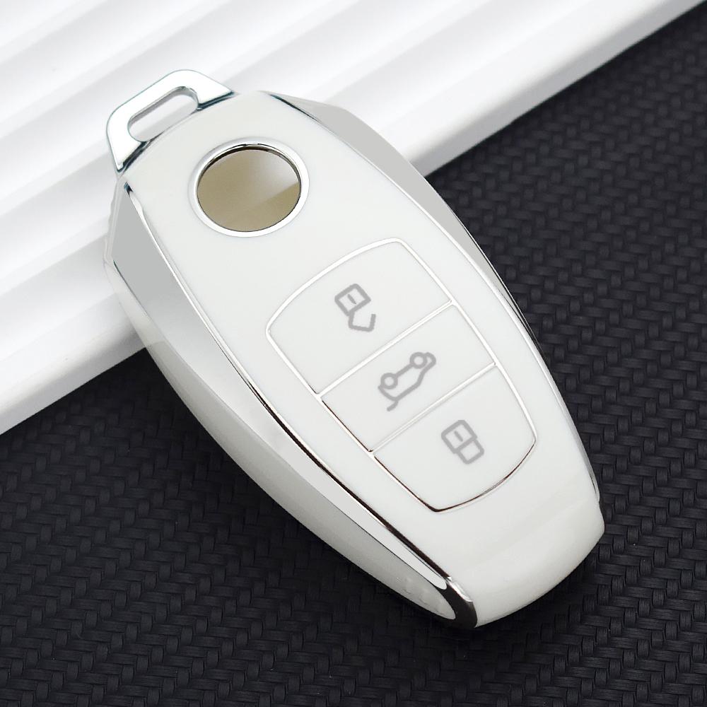 Держатель для брелока для VW Volkswagen Touareg 2017 2018 2019 2020 2021 Мягкий чехол для автомобильного ключа из ТПУ, защитные аксессуары