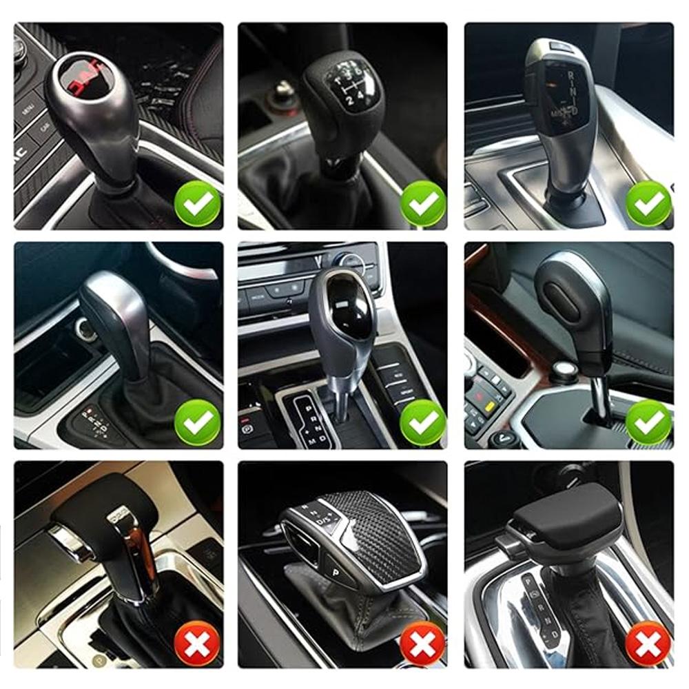 CAER Car Hoodie Handle Cute Shark Frog Bat Cover Short Plush Gear Switch Knob Lever Hoodie Handle Car Interior Accessories