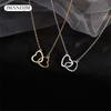 Heart Pendant Necklace For Girls Women Sweater Neck Chain Necklaces Cute Chokers Jewelry