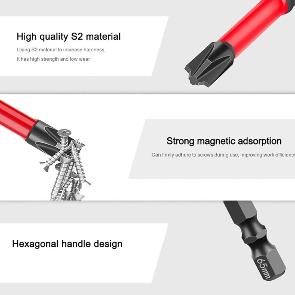 Cross Head Drill Bit And Screwdriver Bit FPH2 High-quality S2 Steel Handle, Suitable For Electrician Screwdriver Bit Circuit Breaker