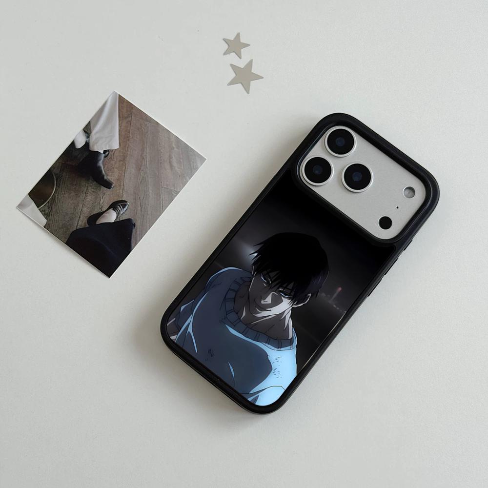 Чехол для телефона Toji Fushiguro Jujutsu K-Kaisen для IPhone 17 Air 16 15 14 Plus 13 12 11 Pro Max Двухцветный Жесткий ПК Модный Защитный