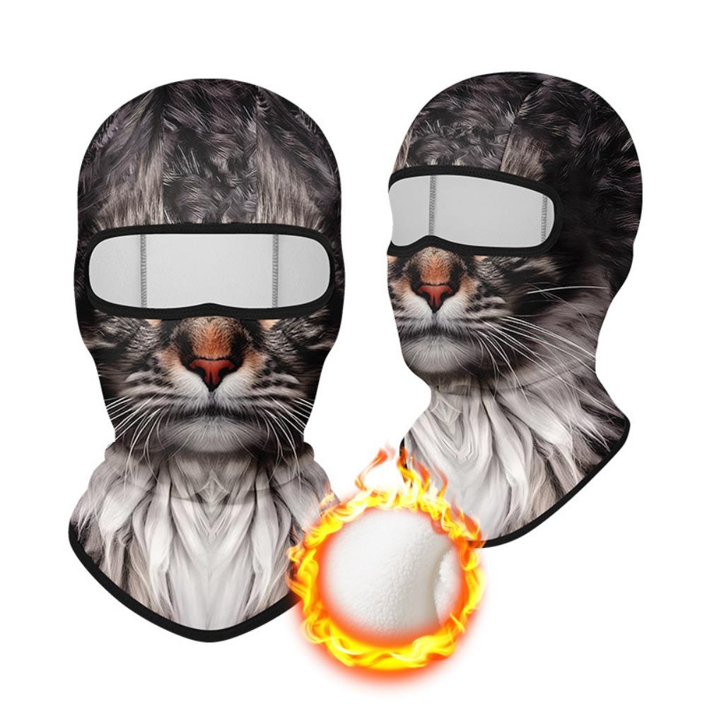 Multi-function Fleece Balaclava Plush MTB Face Mask Winter Bicycle Full Face Cover for Men Women