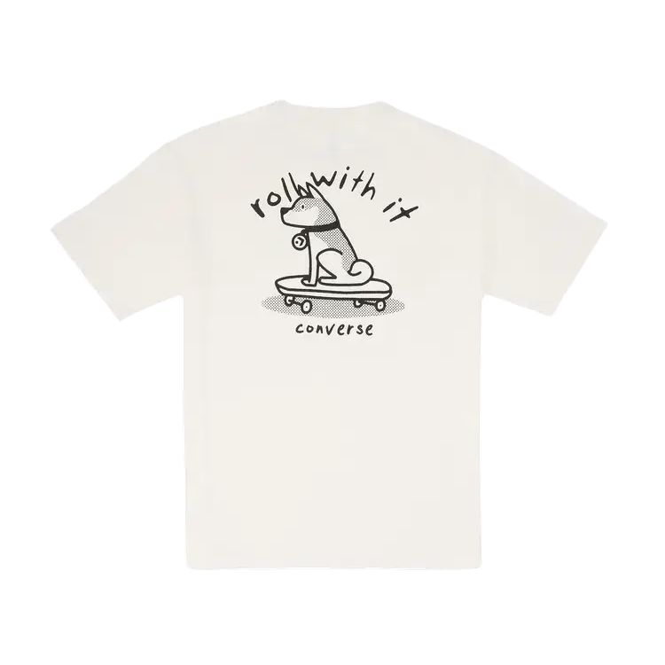 Новые мужские футболки Converse бежевого цвета MCH621-W2Y
