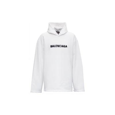 Balenciaga Худи с размытым логотипом 'Белый' Мужское 661711TKVD69040