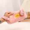 Pencil Case with Handle Large Capacity Portable Cartoon Rabbit Pencil Bag School Supplies