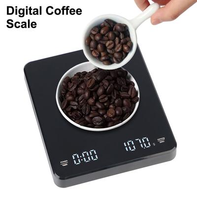 3 кг/0,1 г с сенсорной кнопкой таймера, электронными весами для кофе, зарядкой через USB, цифровым дисплеем и пекарскими электронными весами