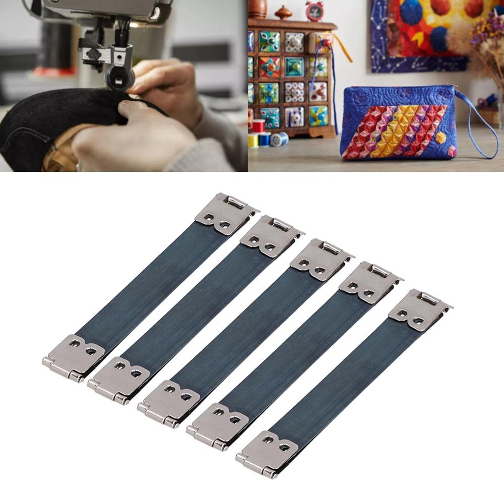 20pcs 10cm/3.94in Long Internal Flex Frame Silver Coin Purse Frame Kiss Clasp Clip DIY Sewing