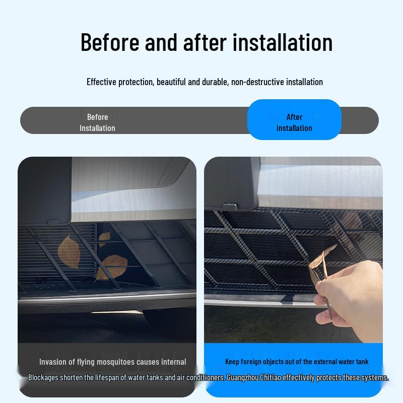 Защитная сетка радиатора Geely Emgrand 5-го поколения: Легко крепится, разборка не требуется