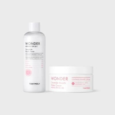 Wonder Ceramide Mochi Тонер 500мл + Увлажняющий крем 300мл