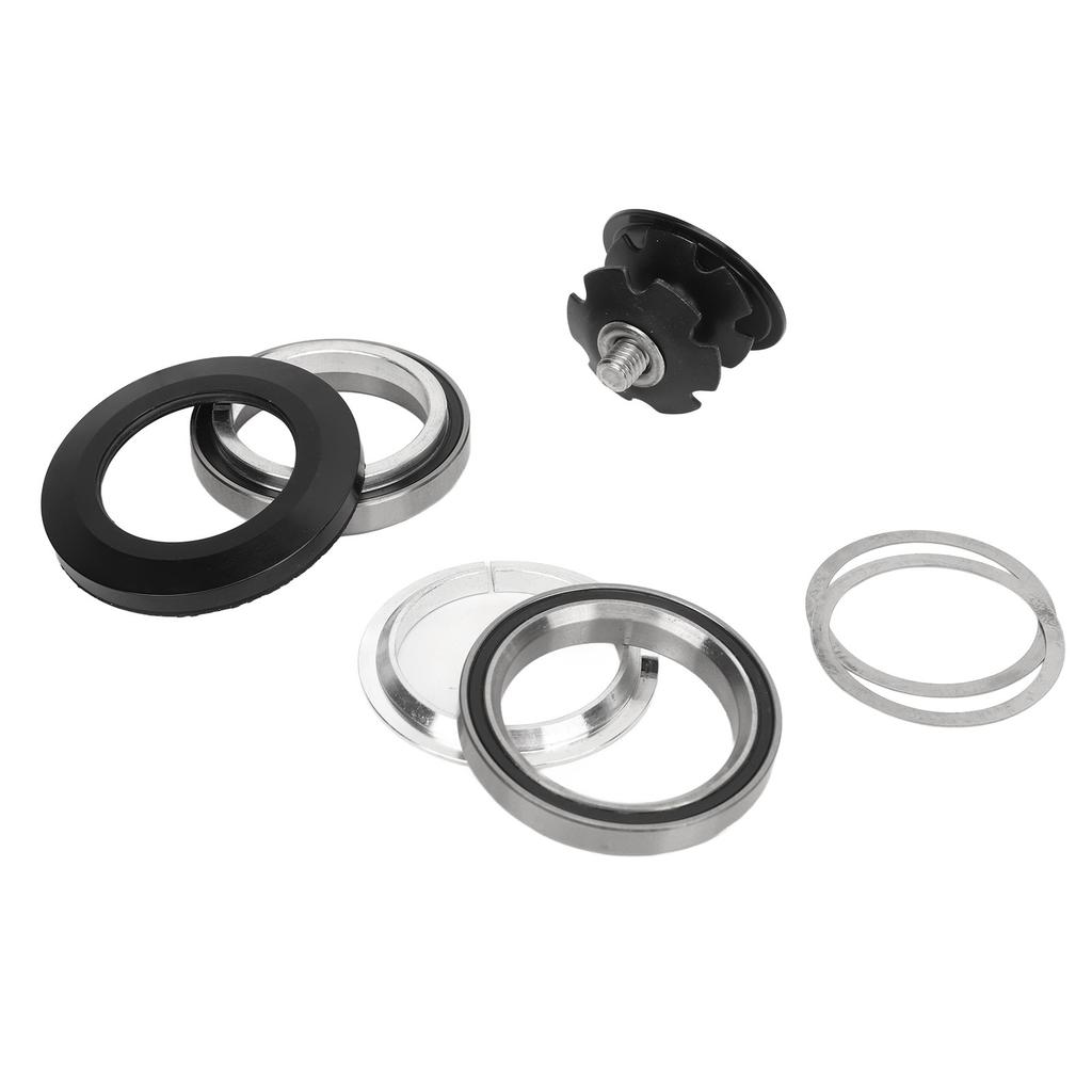 Bike Headset Aluminum Alloy Bike Bearing Headset Star Nut Spacers Kit for 41mm 28.6mm Straight Tube Front Fork Bike Supplies