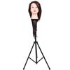 Adjustable Training Mannequin Head Tripod Stand Manikin Wig Holder Carry Bag